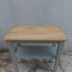 Side table, Art Deco reimagined in grey-green.