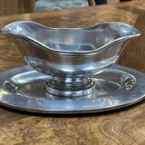 Ercuis silver-plated sauceboat from the french navy