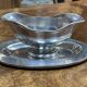 Saucière en métal argenté ercuis de la marine nationale