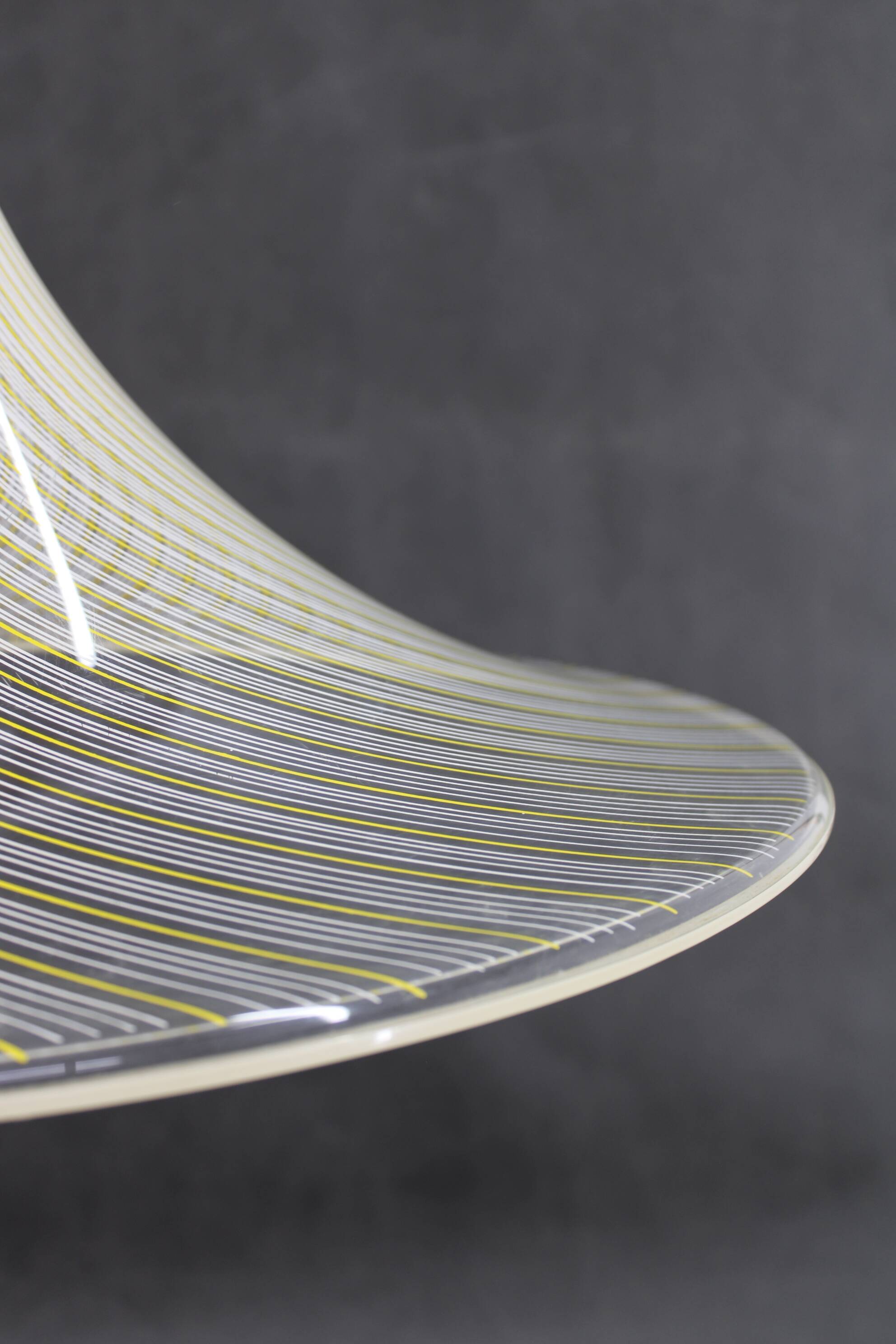 1970s  Guzzini "Trumpet" Pendant Lamp by Meblo, Italy