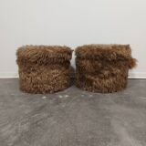 Paire de tabourets/rangements/tables basses années 1990