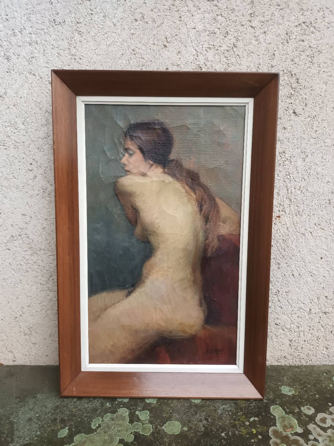 Female nude, oil on canvas