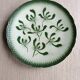 Rares assiettes Badonviller fin 19ième décor gui