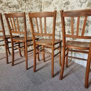 Set of 4 vintage Luterma beech bistro chairs – 1950s