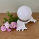 Old lamp in white and opaline ceramic