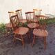 Lot of 6 Baumann chairs, Tacoma model, vintage, bistro.