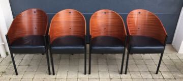 Série de 4 fauteuils Costes par Philippe Starck