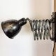 Industrial Black Scissor Wall Lamp, 1950s