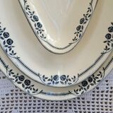 Set of 3 oval dishes Salins, iron earth