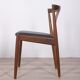 Pair of Vintage 60's Chairs in Teak Wood and Leather Danish Design