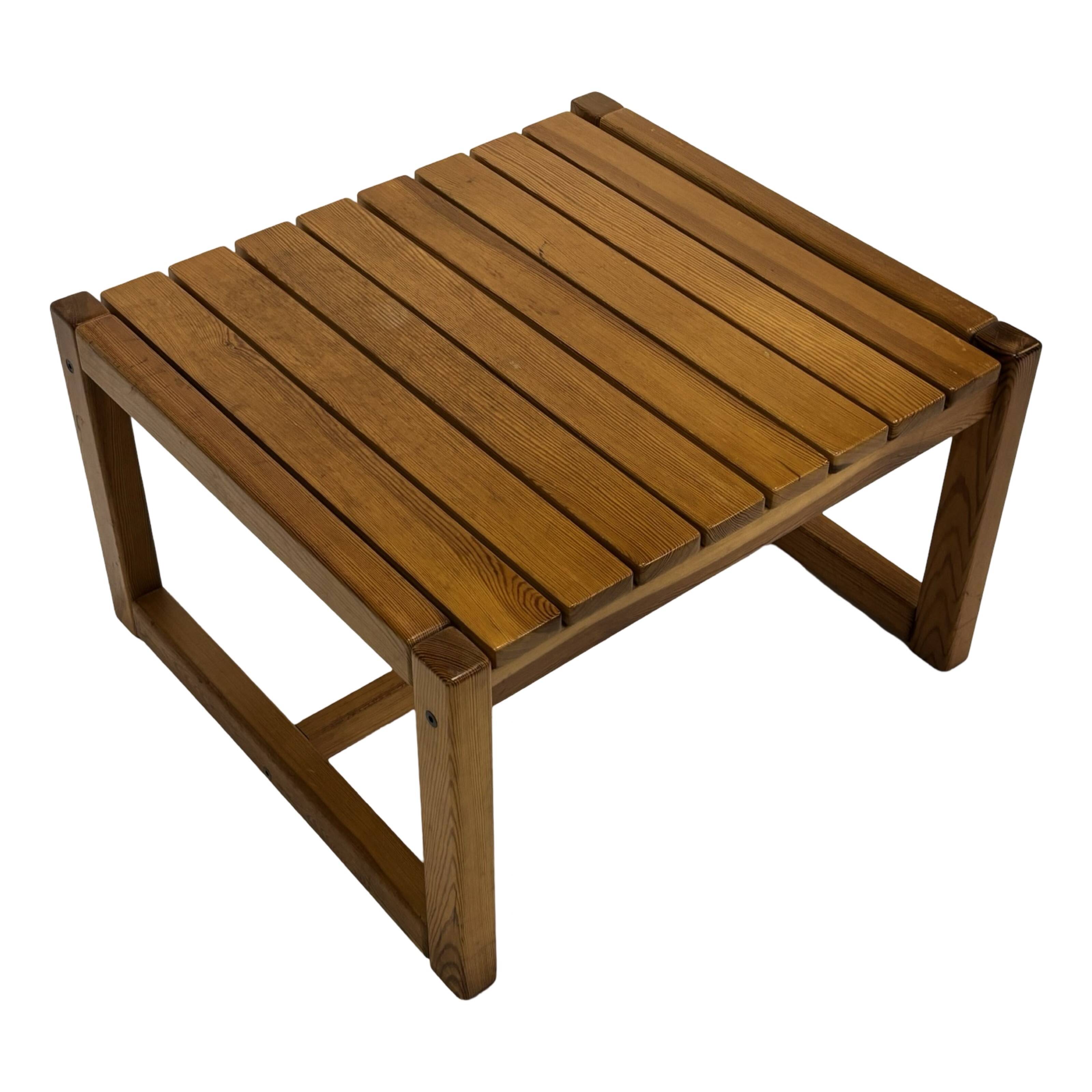 Vintage Wooden Coffee Table Karin Möbring for Ikea 70's Design