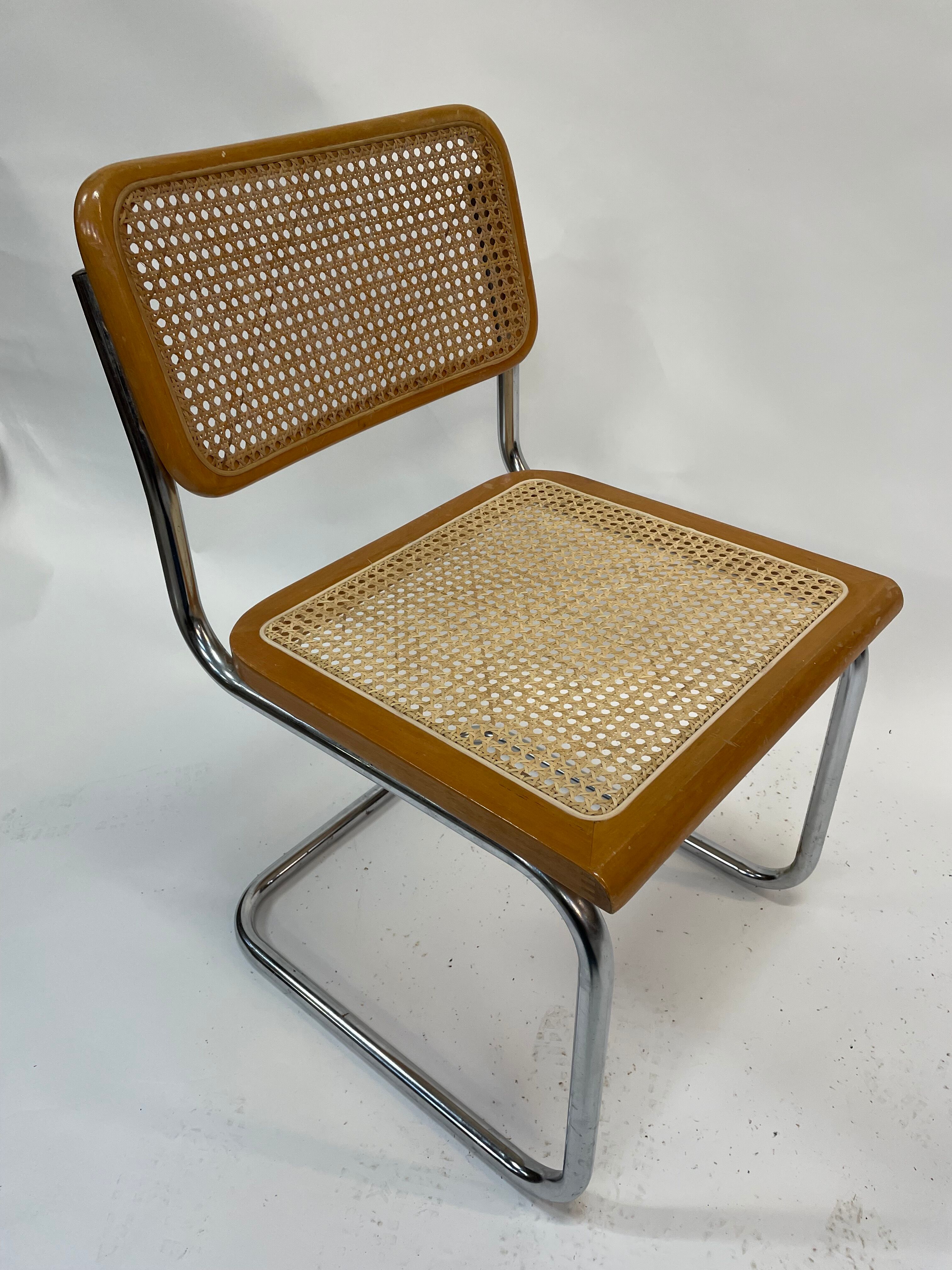 Cesca design chair b32 model in chrome