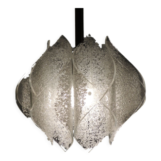 Vintage space age pendant lamp in plexiglas from the 1970