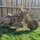 Harley Davidson wicker sculpture