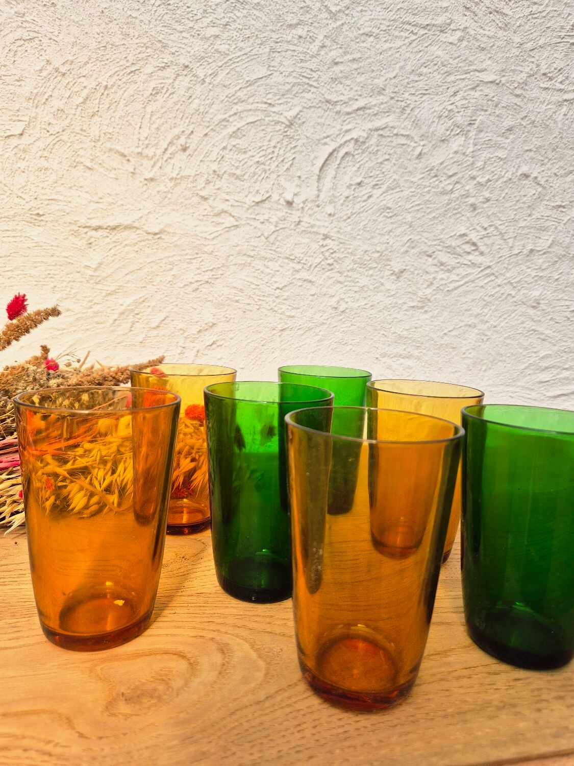 Verres Vereco ambrés