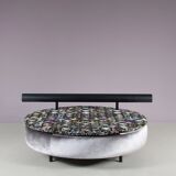 1980s round loveseat in Antonio Citterio style from Italy