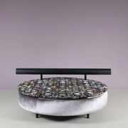 1980s round loveseat in Antonio Citterio style from Italy