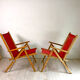Paire de fauteuils pliants Plidéal vintage 50's