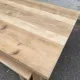 2 stripped farmhouse benches in solid oak, 1970, 175cm.