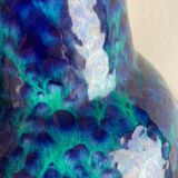 Pottery fat lava multi-color floor vase made by Scheurich, 1970s
