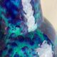 Pottery fat lava multi-color floor vase made by Scheurich, 1970s