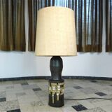 Set of 2 Ceramic Large Floor or Table Lamps by Georges Pelletier for Accolay, France 1960s