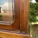 Small 1930s mahogany display cabinet, art deco apothecary cabinet
