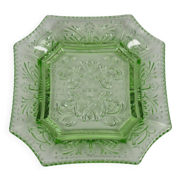 Assiette Octogonale en Cristal d’Ouraline Portieux