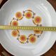 Large plate Schumann Arzberg Bavaria – Vintage orange flowers from the 70s