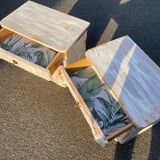 2 German bedside tables