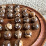 Solitaire game or mineral abacus