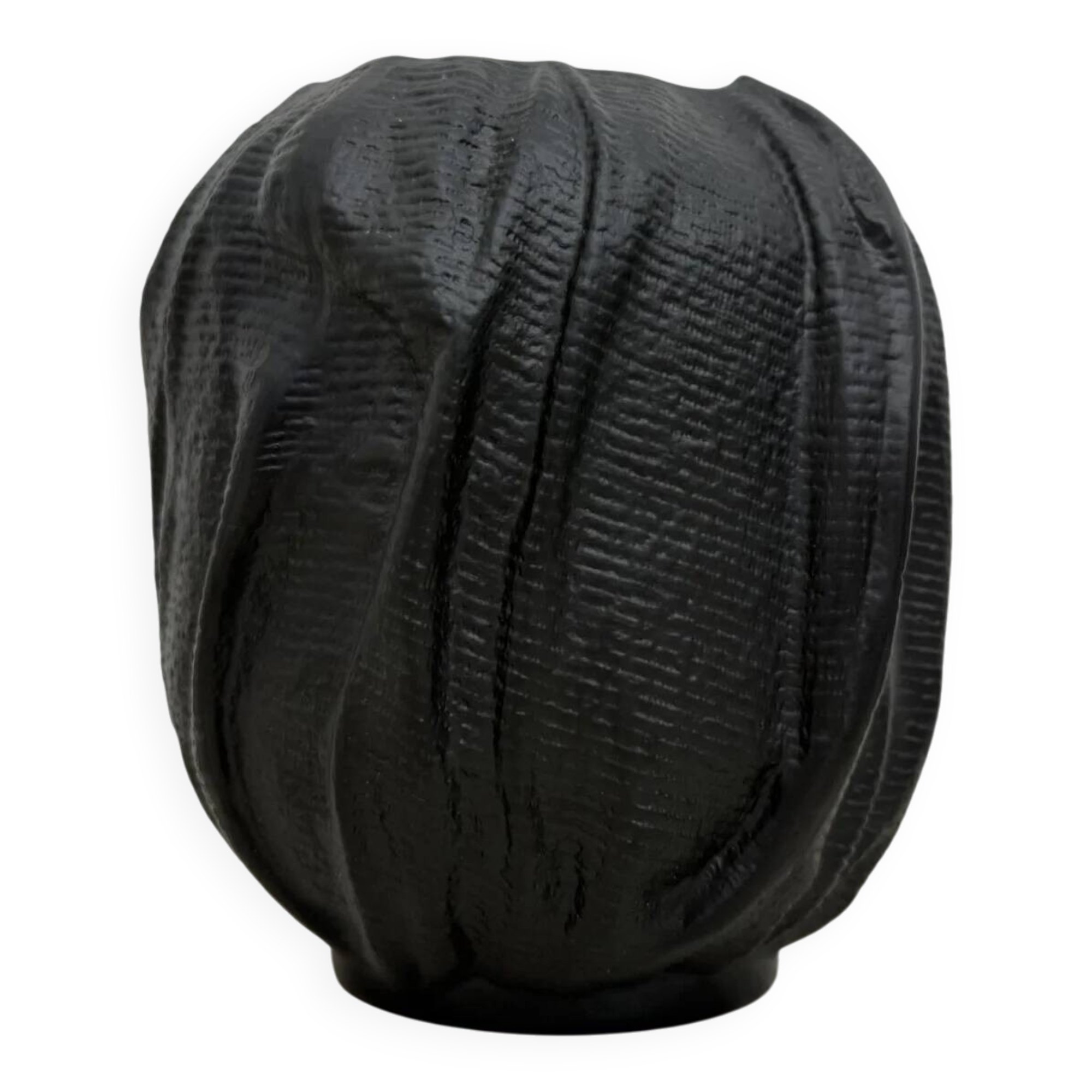 Rosenthal vase black porcelain Johan van Loon, 1980s