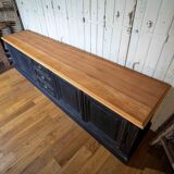 Low sideboard restored in the trade furniture style