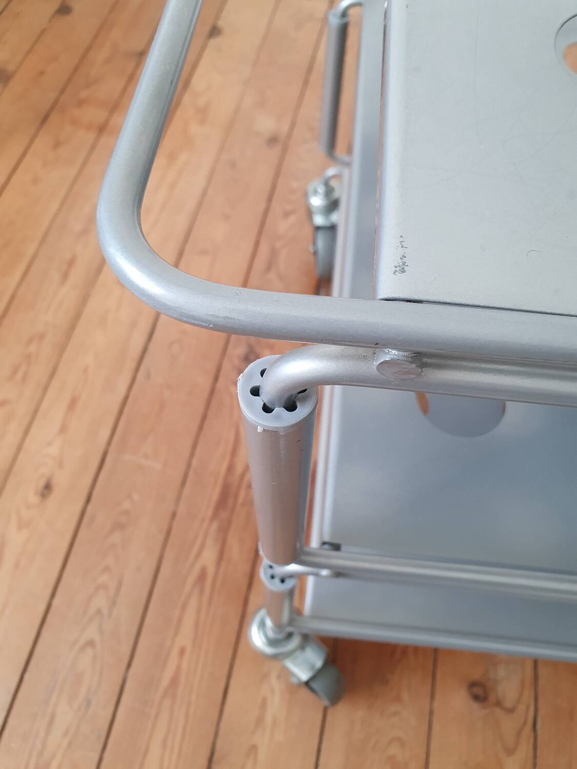 Niels Gammelgaard vintage metal trolley, rolling cart