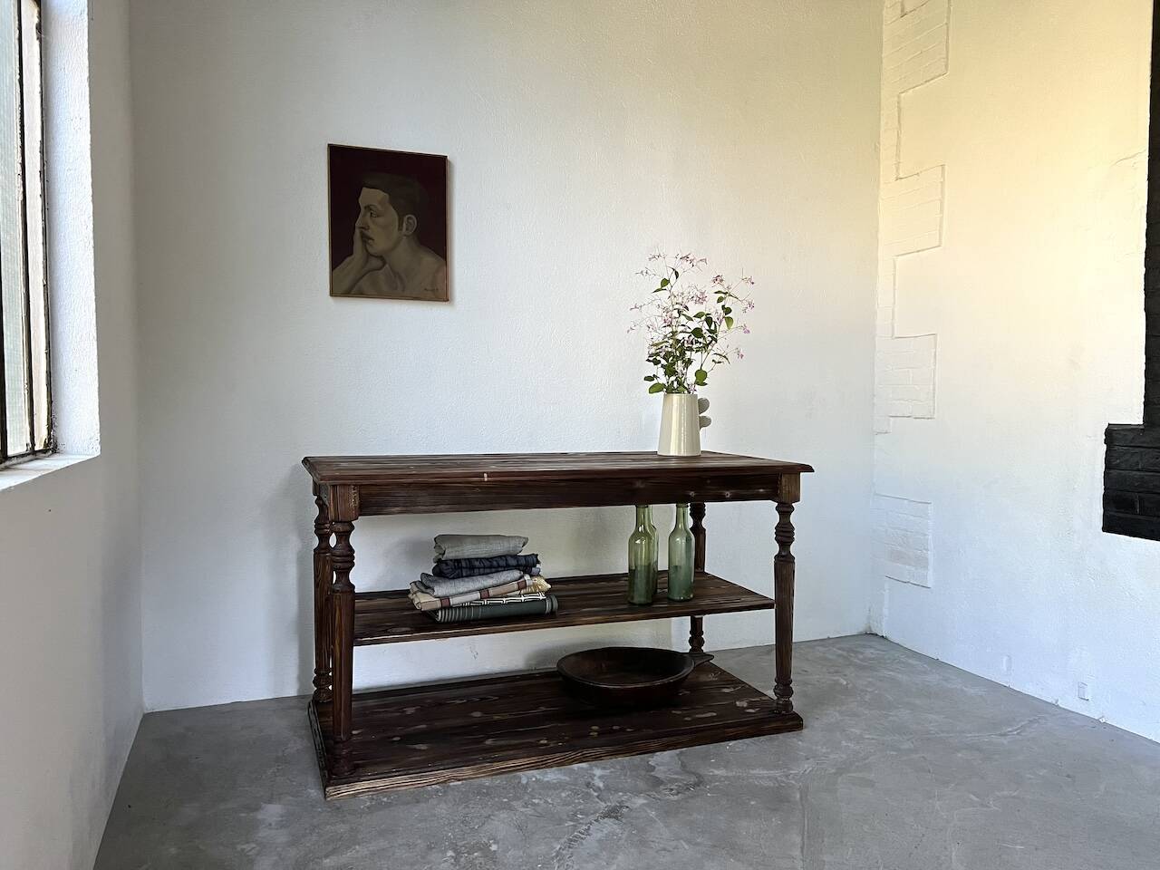 Table - 50s drapery console