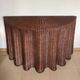 Vintage Console Wicker Trompe-l’Œil  Skirted Ghost Table