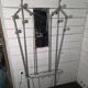 Aluminium coat rack from the 1950s.