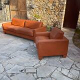Sofa and Two Armchairs by De Sede