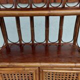 Bamboo wood shelf and canning