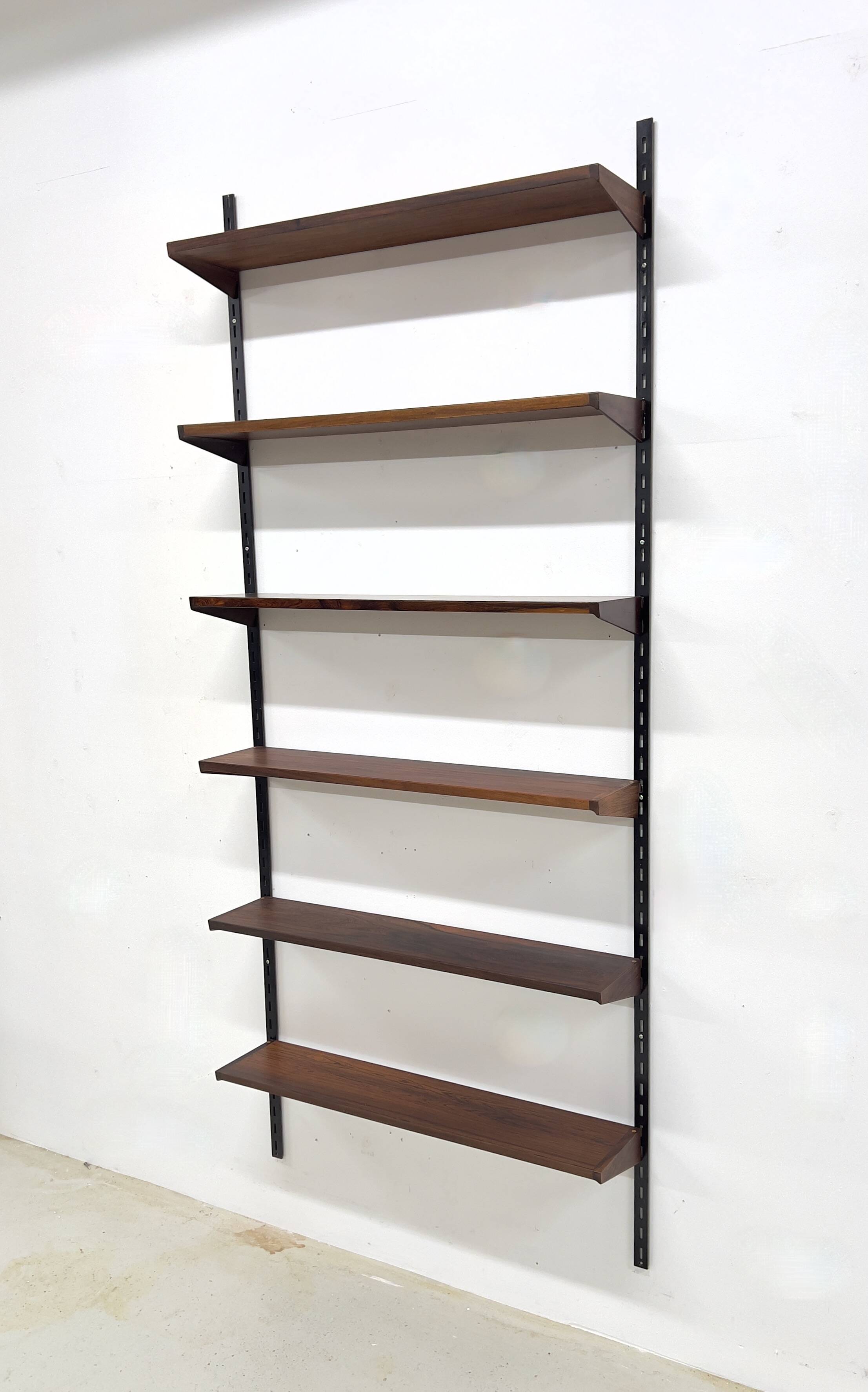 Rosewood Shelves By Kai Kristiansen For Feldballes, 1960s.