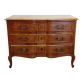 Louis XV style wooden chest of drawers