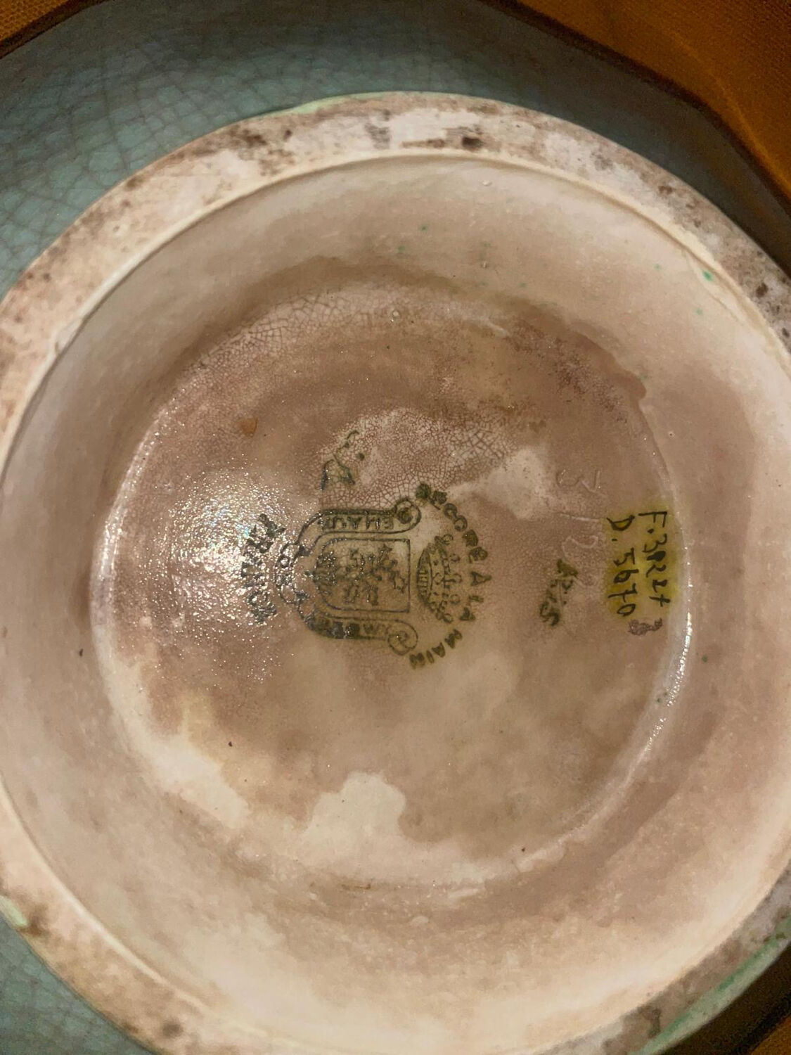 Enamelled fruit bowl from Longwy