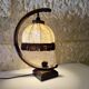 Vintage rattan bow lamp