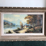 Mountain landscape painting