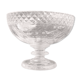 Coupe à fraises en cristal Baccarat pointes de diamant