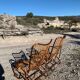 Rattan armchairs
