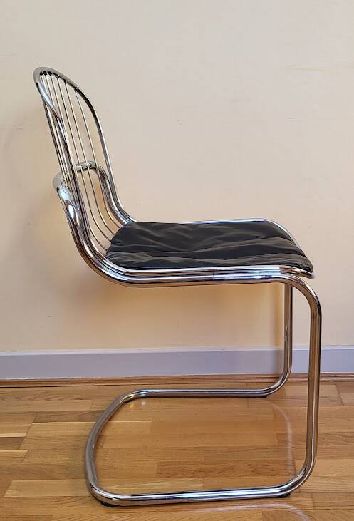 Chrome metal chair