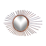 Rattan mirror