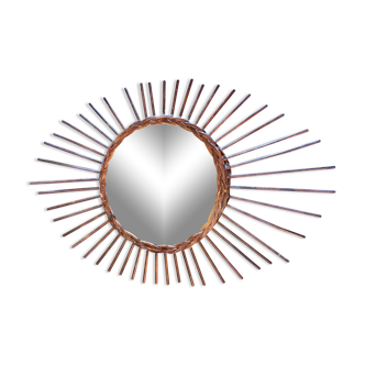 Rattan mirror