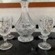 Bohemian crystal liqueur service